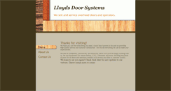 Desktop Screenshot of lloydsdoor.com