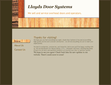 Tablet Screenshot of lloydsdoor.com